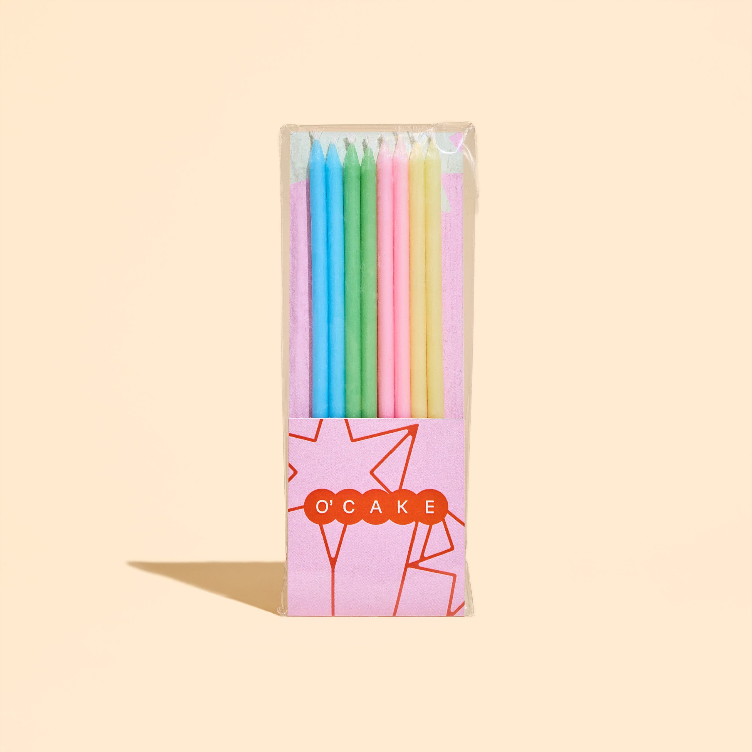 Набір із 8 кольорових свічок