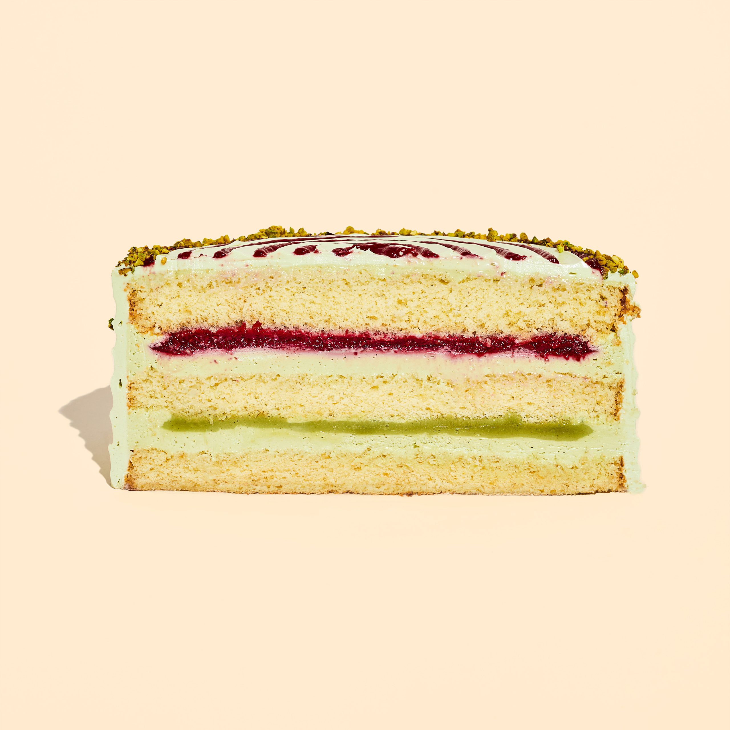 Фісташково-малиновий